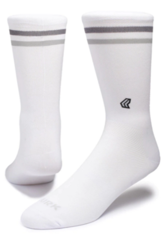 Meia Performance Duo Branco/Cinza Lurk Poliamida