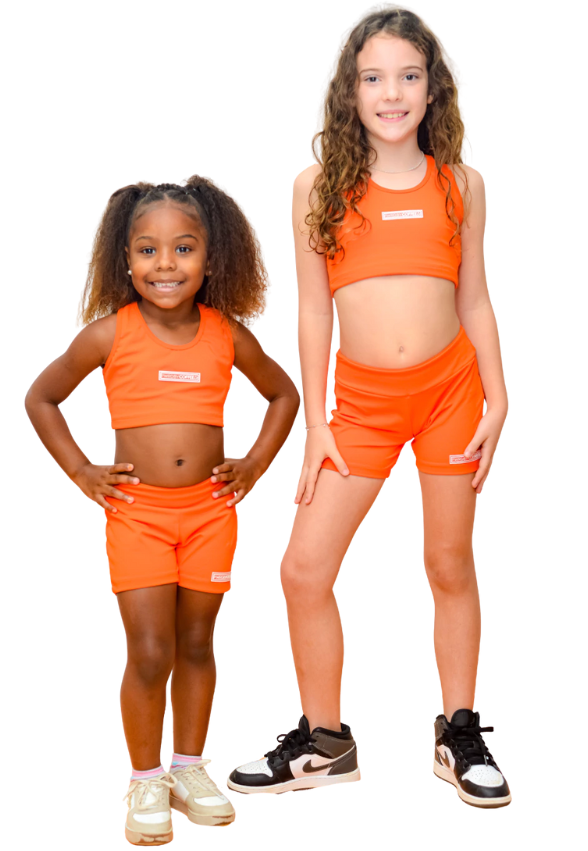 Top Infantil Tangerina
