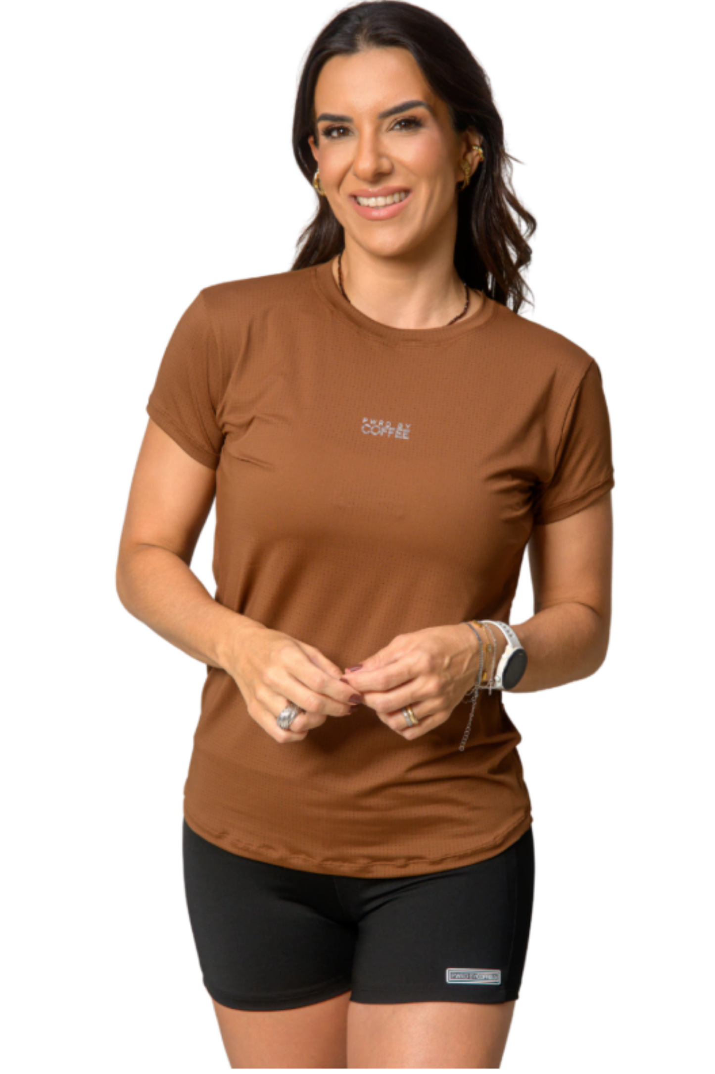 CAMISETA BABYLOOK BROWNIE C/PRATA