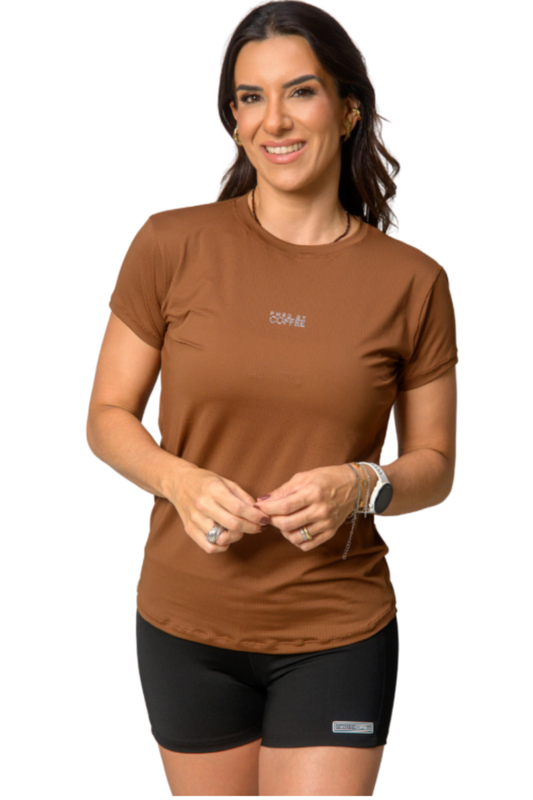 CAMISETA BABYLOOK BROWNIE C/PRATA