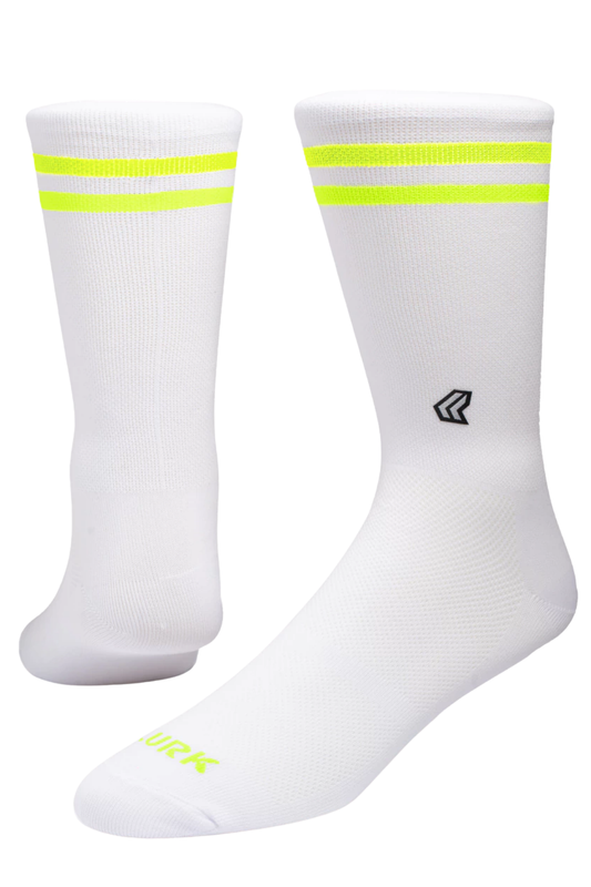 Meia Performance Duo Branco/Neon Lurk