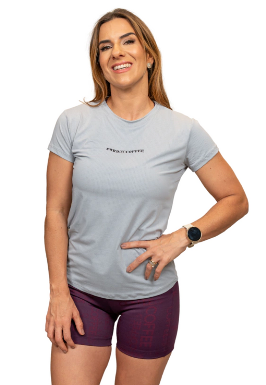 Camiseta Aerodry Fem Cinza