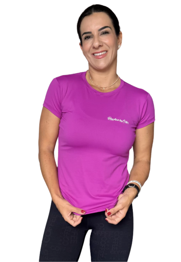 Camiseta Baby Look Lila PWRD