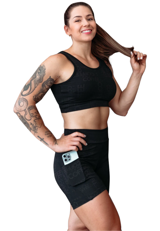 Shorts Bel C/ Bolso Preto Amrap