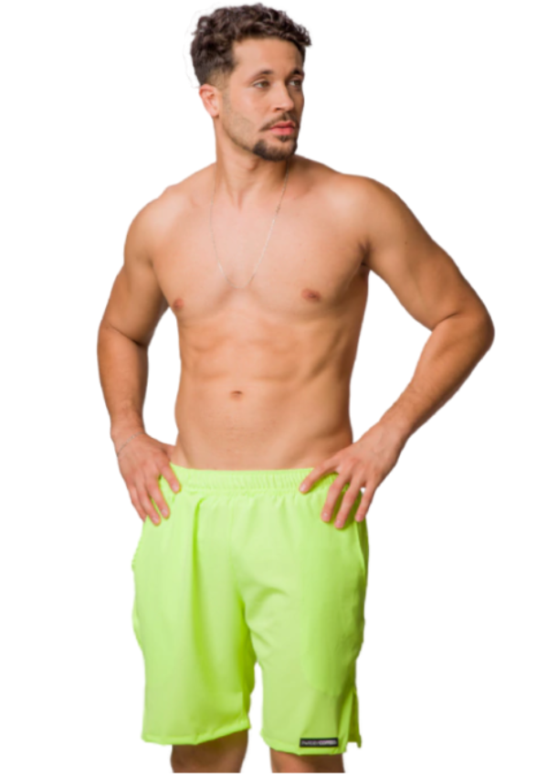 Bermuda Squat Amarelo Neon S/ Térmico