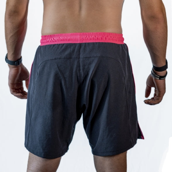 Bermuda Deadlift Cinza Com Rosa