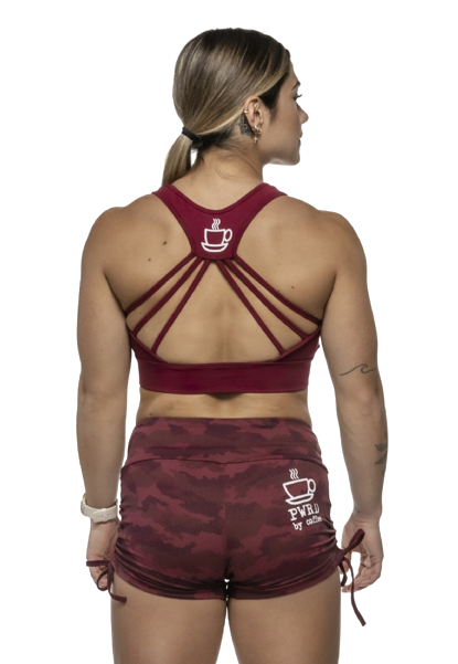 Shorts Karina Camuflado Vinho