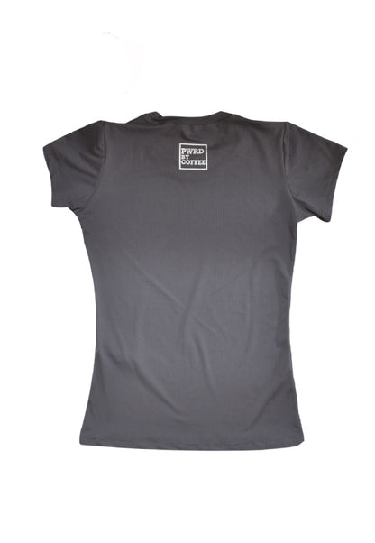 Camiseta Baby Look Cinza Pwrd E Burpees